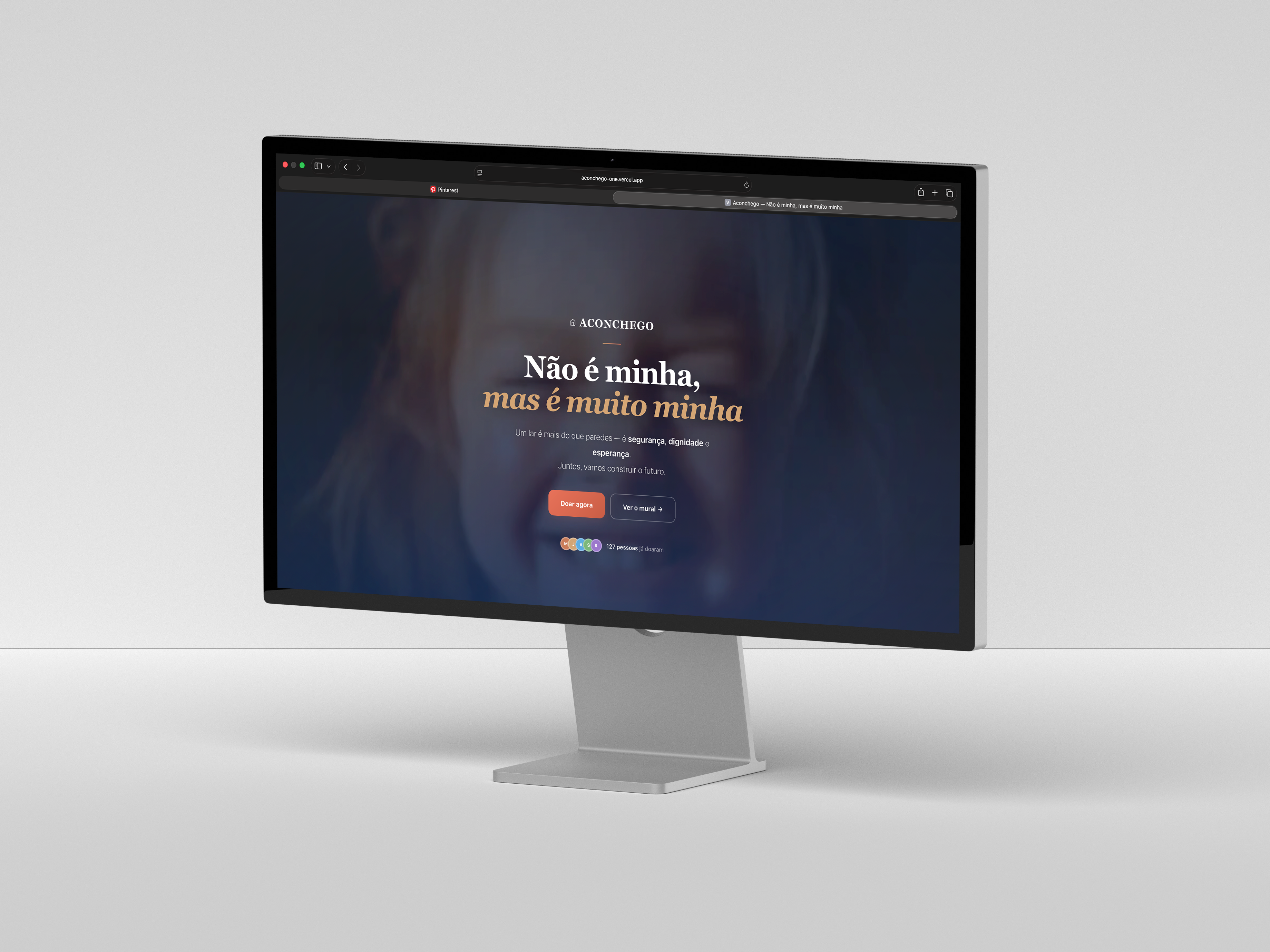 Aconchego — Página de Donativos